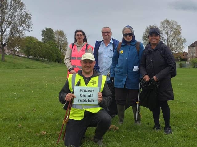 The group with some volunteers at the last Big Field Clean Up in May 2023 (Pic: Submitted)
