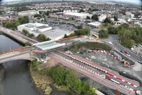 The Leven Road (Bawbee) Bridge, which sits above the new Leven Station, will reopen to traffic from December 4.