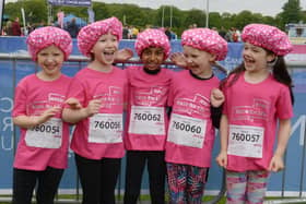 2019 RAce for Life - Madison Roscoe, Amy Innes, Hana Salim, Jessica Wood, Robyn Clarkson.  Team name: Muddy For MeganEvent (Pic: George McLuskie)