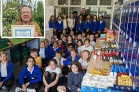 Tony Russell's idea of a community fridge in the school has been a huge success.