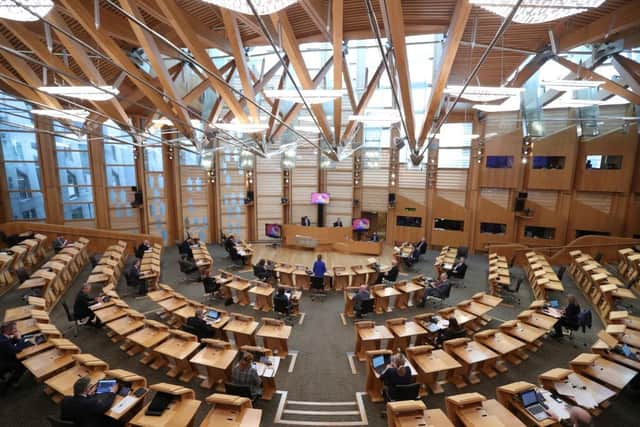 The Holyrood election campaign was suspended on Friday following the announcement of Prince Philip's death (Photo by Russell Cheyne - Pool/Getty Images).