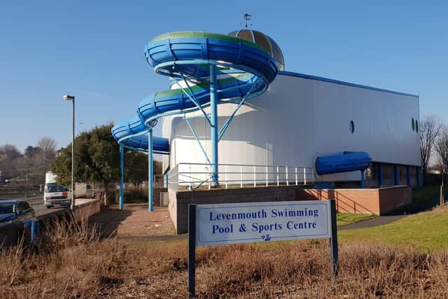 The car park at the sports centre and pool in Leven will be closed for months (Pic: Fife Free Press)