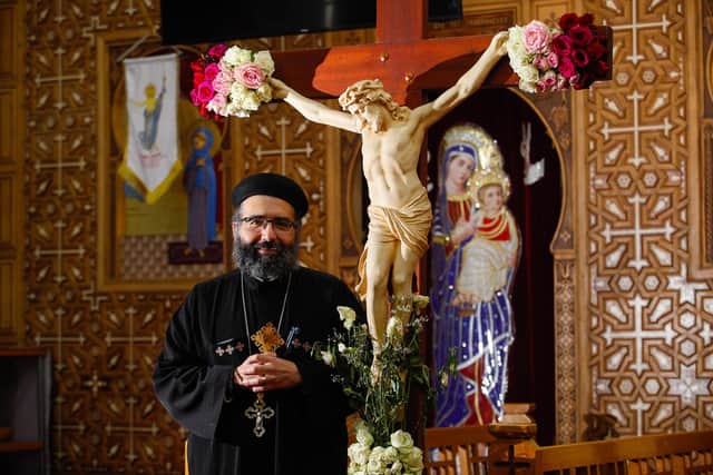 Father John Ghattas, parish priest of St Mark's Coptic Orthodox Church, Kirkcaldy which celebrates its 30th anniversary (Pic: Scott Louden)