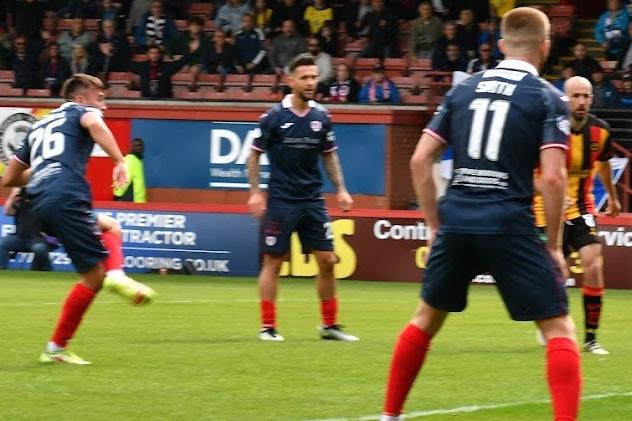 August 5, 2023: Partick Thistle 2-2 Raith Rovers. After Dylan Easton had pulled it back to 2-1 after earlier Thistle goals by Jack McMillan and Aidan Fitzpatrick, Kieran Mitchell sidefoots late leveller as visitors battle back for draw (Pic Eddie Doig)