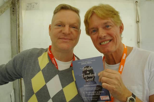Andy Bell with John Murray at the Edinburgh Festival Fringe (Pic: John Murray)