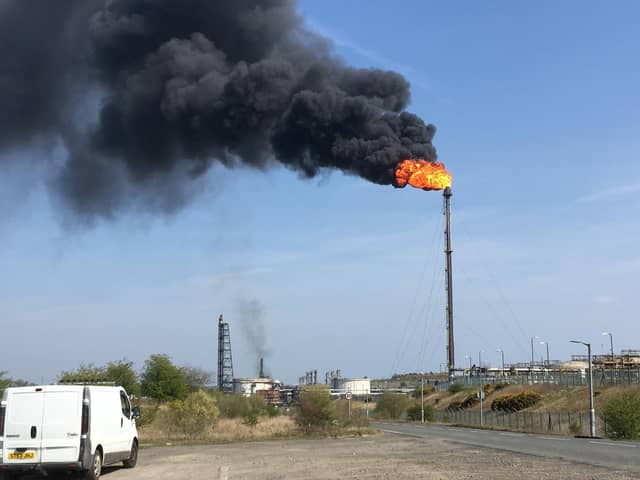 The flaring has previously caused unrest among local residents.