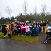 The official opening of the new playpark at Lochore Meadows took place on Thursday.  (Pic: Fife Council)
