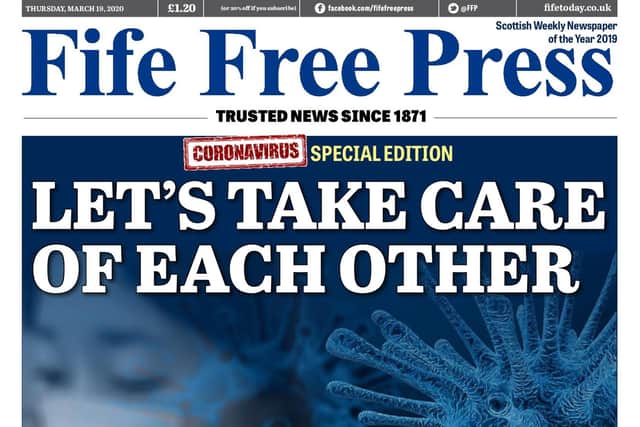 Fife Free Press front page