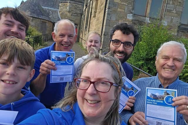 Band members distributing surveys locally (Pic: Dysart Colliery Silver Band)