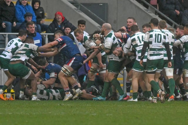 A flashpoint in the game sparks a scuffle between both sets of players.