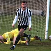 Lewis Sawers netted five times in St Andrews United's latest win (Library pic by Steve Cox)