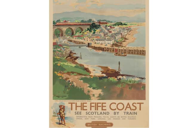 Frank Henry Mason's poster promoting the Fife Coast was one of seven sold at auction.