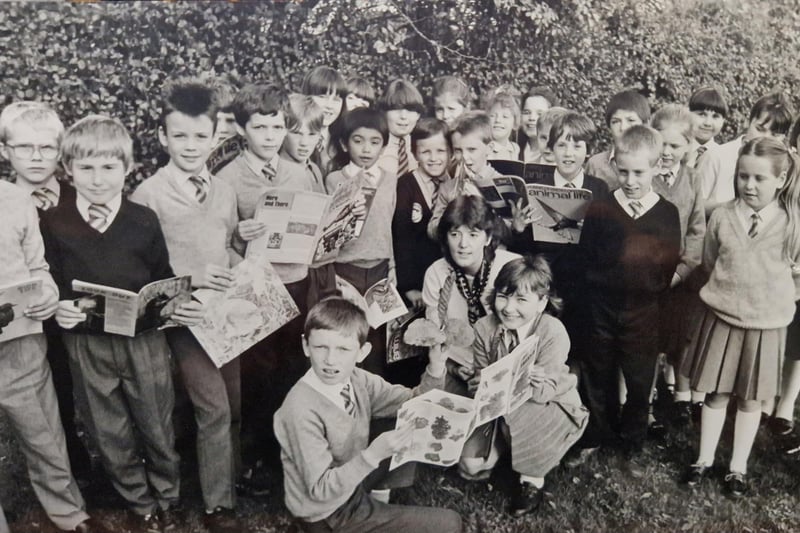 Pupils from South Parks Primary school in Glenrothes enjoying an outdoor project in 1988. Picture from Glenrothes Gazette archives.