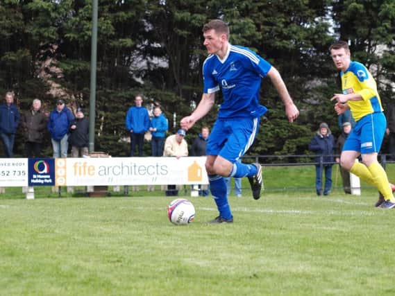 Craig Wedderburn in action for St Andrews United.