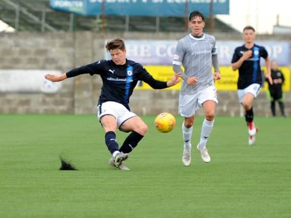 Kevin Nisbet featured as a trialist for Raith Rovers in last week's friendly against Dunfermline at Bayview. Pic: Walter Neilson