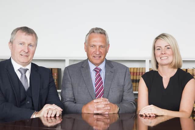 Innes Johnston Solicitors (L to R)  Stewart MacGregor, Tom Macaskill, Claire Forbes