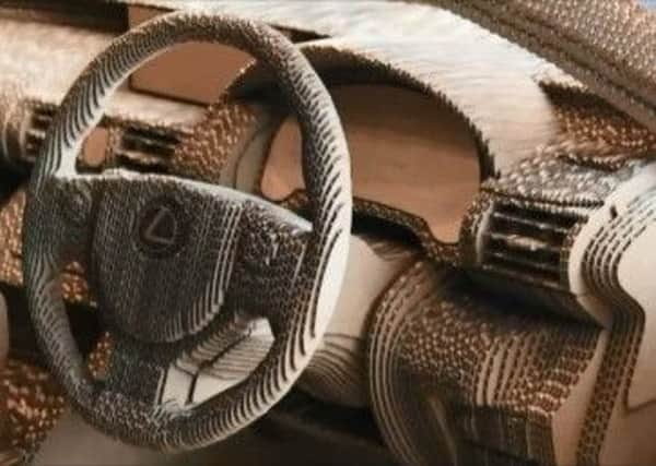 Lexus have made a car out of cardboard