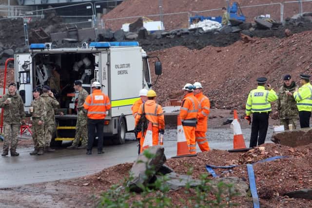Royal Logistics Corps Bomb Disposal unit were on the scene. Picture: DC Thomson
