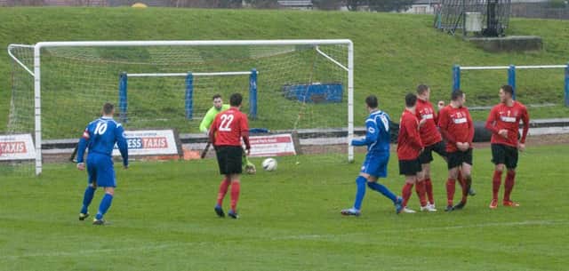 Bo'ness open the scoring with a free-kick