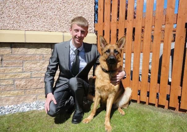 Jamie Dryburgh, of Lochty Drive, put forward his three-year-old German Shepherd Sasha for the Eukanuba Friends for Life competition at Crufts 2016.
