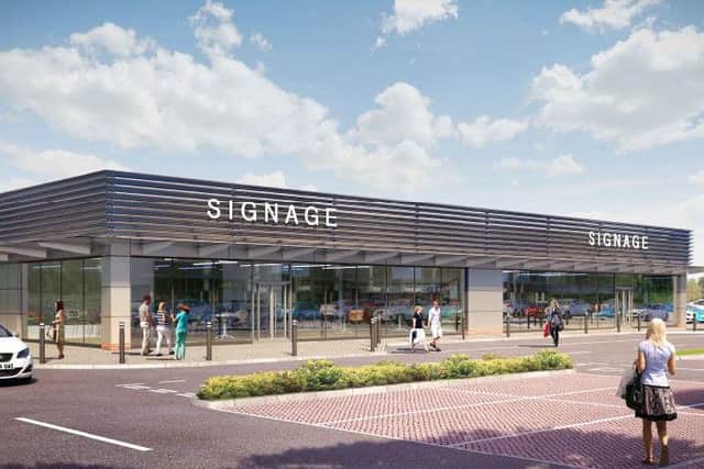 Two new food outlets to be created at Fife Central Retail Park, Kirkcaldy.