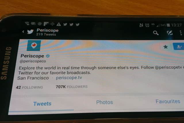 Periscope on mobile phone