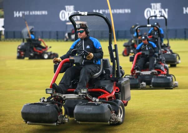 The Greenkeeping team at St Andrews won plaudits for their work during the 2015 Open.