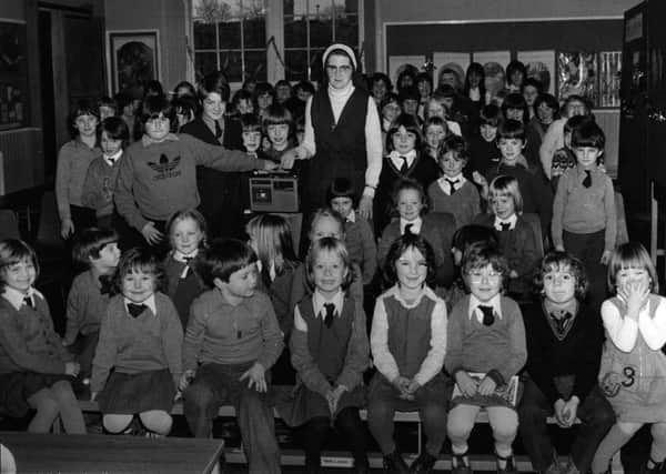 Greyfriars Primary school cireca 1979 pictured with Sister Moyra, head teacher.
