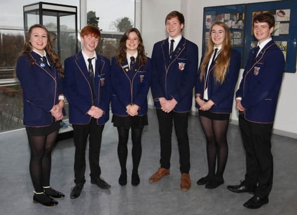 Pupils at north east Fife high schools, such as this group of captains and vice-captains at Bell Baxter High School, are performing well, not just academically, but in supporting the wider work of their schools.