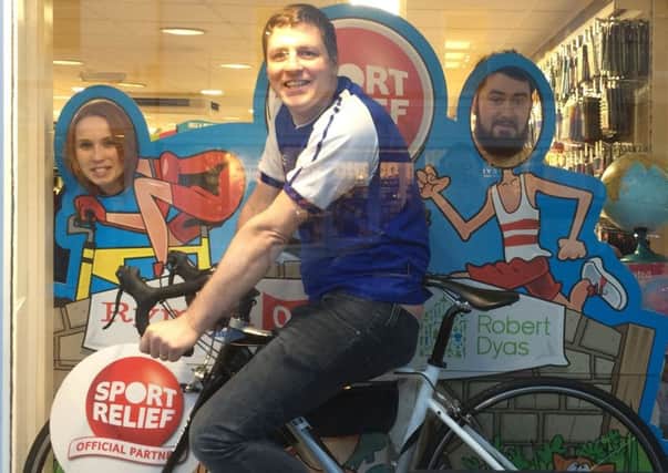 Some of the staff took on a cycling challenge last year