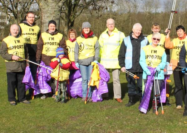 The Woodside residents who were out cleaning the area at the weekend.