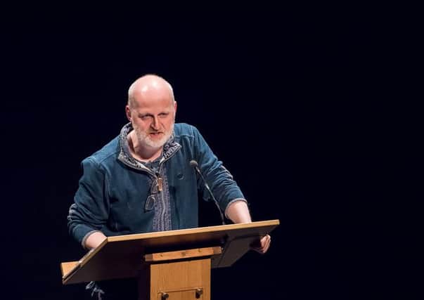 Poet Don Paterson (St Andrews University) performs at StAnza 2016.  Picture by Alistair Kerr