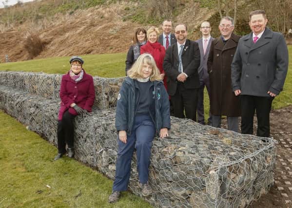 Staff from Fife Council and Fife Coast and Countryside Trust join elected members and Councillor Lesley Laird for the official opening of the upgraded path.