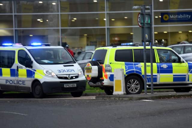 The incident sparked a huge police present in the area.  Pic: Fife Photo Agency.