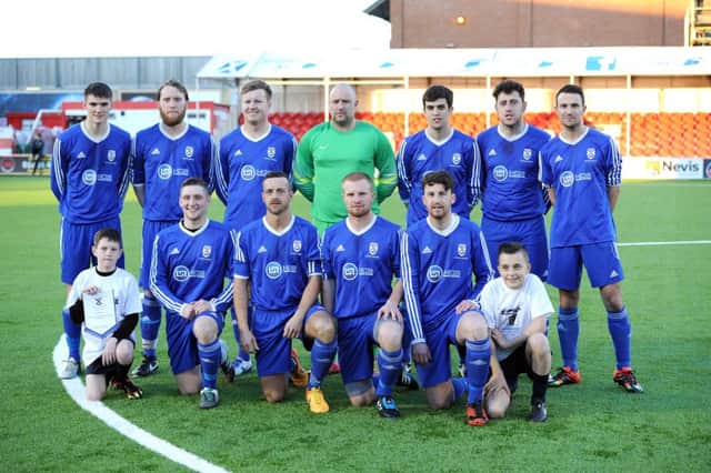 Leven United before the cup semi final against Oban Saints