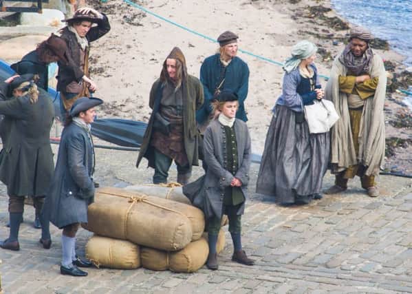 Filming for Outlander took place last year in Dysart. Pic by Steven Brown Photography.