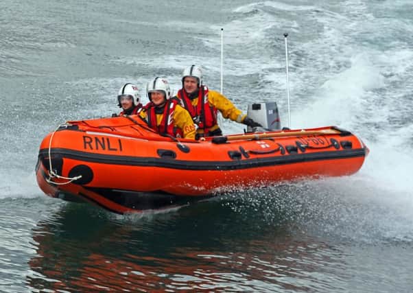 The inshore lifeboat (pictured) was called out initially, before it requested backup from the Anstruther lifeboat.