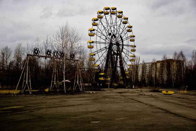The abandoned ferris wheel in Pripyat as long become a symbol of the aftermath of the Chernobyl disaster