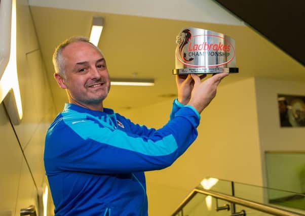 Raith Rovers Manager Ray McKinnon is awarded Manager of the Month by Ladbrokes.