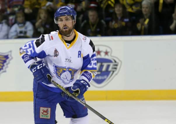 Kyle Haines, Fife Flyers at the 2016 play-off finals weekend at NIC Nottingham (Pic Steve Gunn)