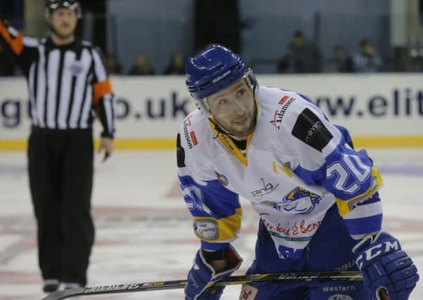 Michael Dorr, Fife Flyers at the play-off finals at the NIC in Nottingham (Pic Steve Gunn)