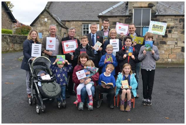 Campaigners held a demo in the town when the library was under threat. Now volunteers will continue the provision with the new Largo Community Library from 2017.