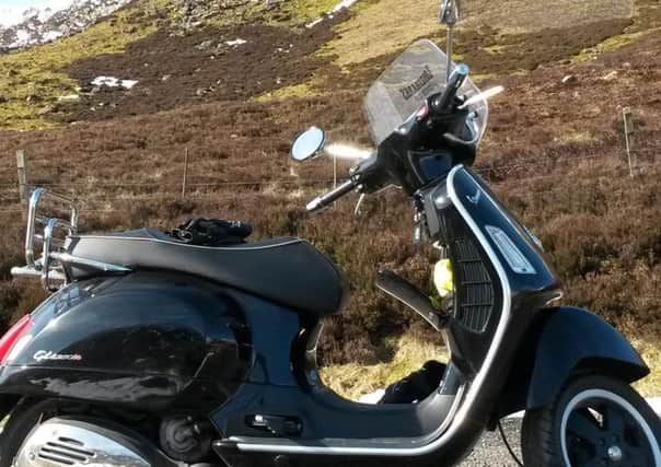 Police are appealing for information after a black Vespa GTS250 was stolen in Cupar.