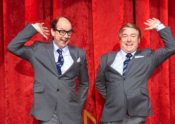 Actors Jonty Stephens and Ian Ashpitel who are bringing a revamped version of their  Olivier-nominated play, Eric and Little Ern to the Carnegie Hall this Saturday as part of the Fife Comedy Festival.