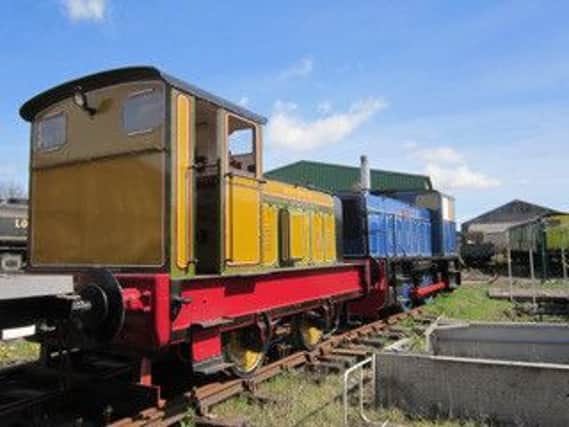Fife Heritage Railway at Kirkland Sidings Leven, held an open day. The North British little Ruston locomotive was on display