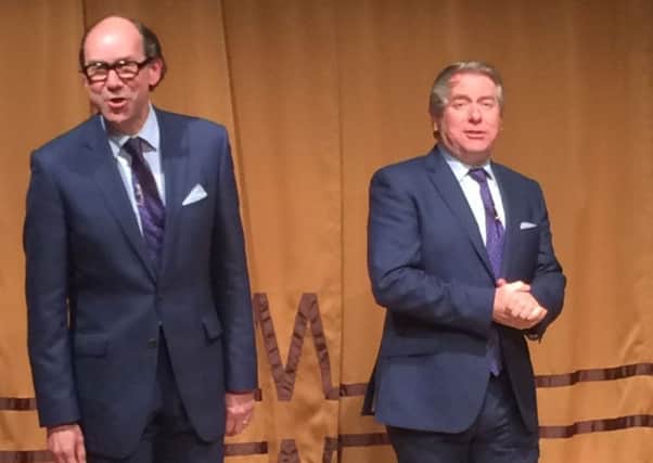 Eric & Ern - stage show tribute to Morcambe & Wise, at Carnegie Hall, Dunfermline, April 2016