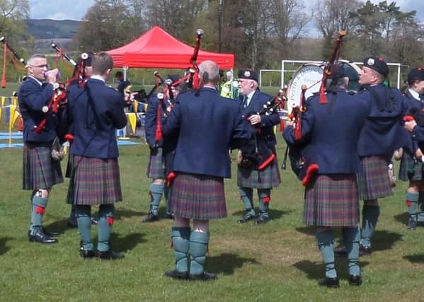 Pipers at last year's event