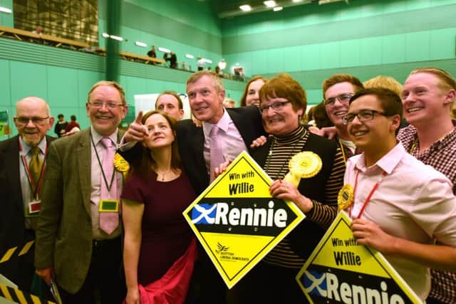 There was success for Willie Rennie in North East Fife.  Pic: Fife Photo Agency.