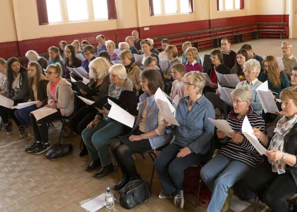 Seventy singers gathered together for the first time over the weekend to begin preparations for their performance at this years East Neuk Festival. Picture by Peter Adamson.