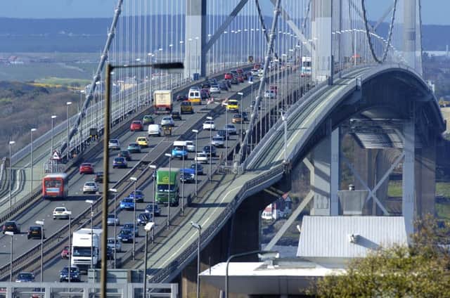 The Forth Road Bridge will be subject to lane closures this weekend. Pic: Toby Williams.